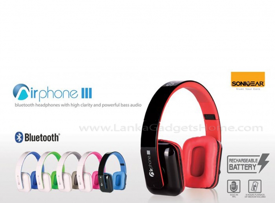 Airphone III Bluetooth HeadPhone LankaGadgetsHome +94 778 39 39 25 Cheapest Online Gadget